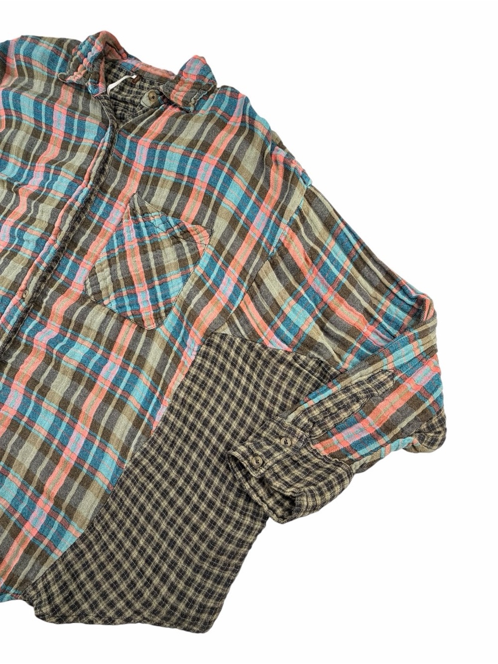 Free People Women’s “One Of The Guys” Oversized Button-Up Flannel Size Smallo - Picture 3 of 9